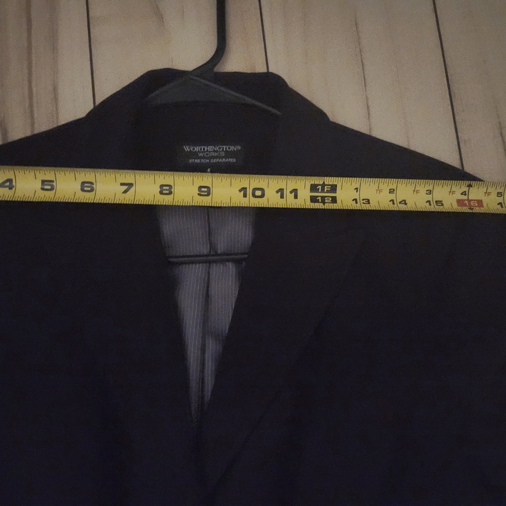 Worthington Stretch Deep Purple Women's Blazer - Picture 7 of 7